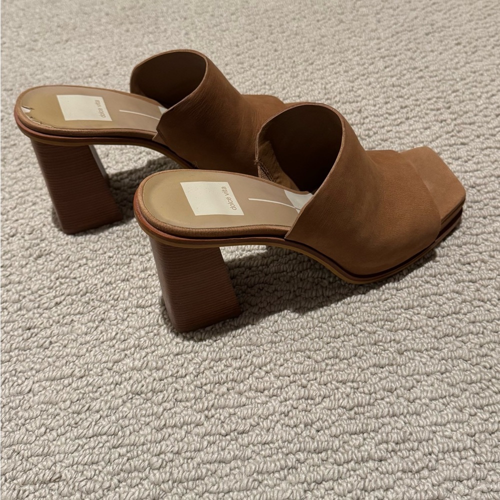 Dolce Vita Tan Block Heel Mules